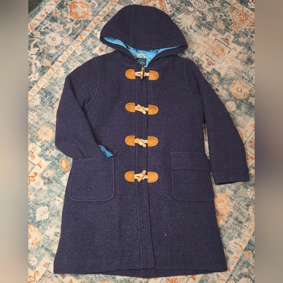 Mini Boden Other - Mini Boden Purple Wool Blend Duffle Coat